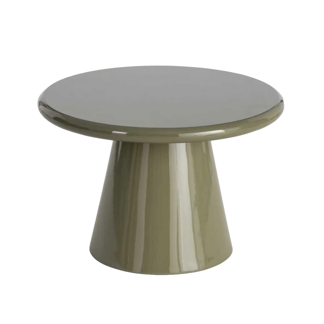 Mesa de centro en DM acabado alto brillo verde 60x60x40cm - Ixia - 617085IX - foto-transparente