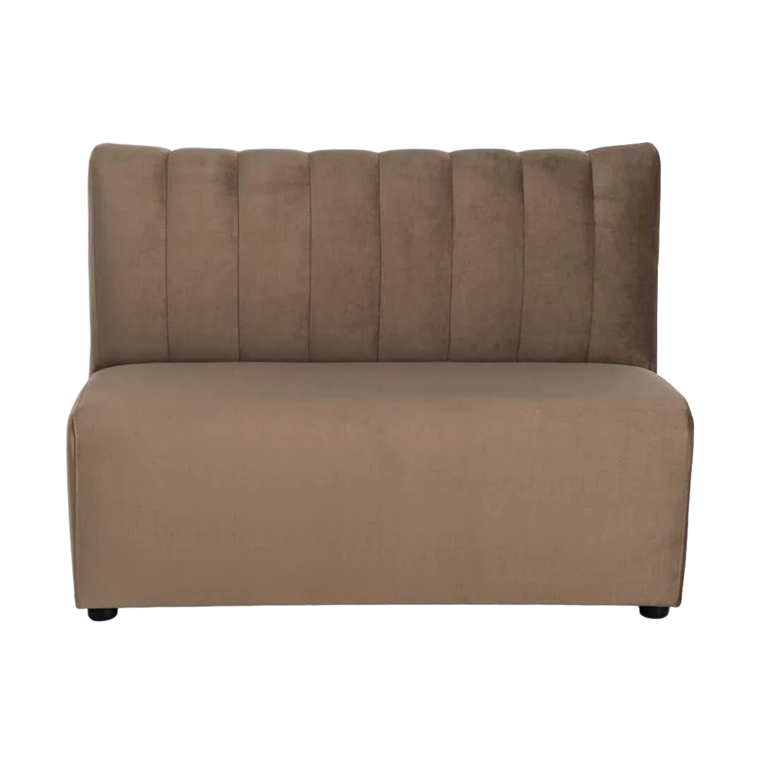Banco para hostelería tapizado en tejido topo transpirable y resistente a arañazos con espuma de alta densidad 120x60x90cm - Ixia - 617156IX - foto-transparente