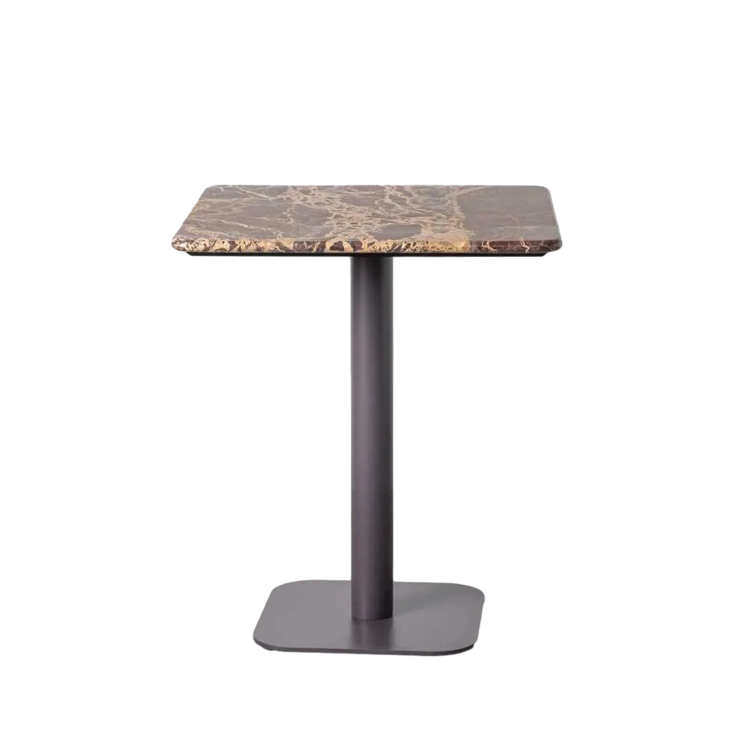 Mesa burdeos en piedra natural y metal 65x65x75cm - Ixia - 617181IX - foto-transparente