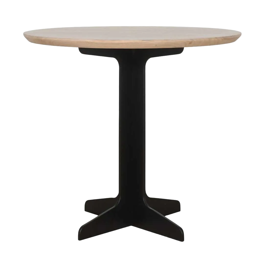 Mesa de centro en madera de roble para salón 60x60x54cm - Ixia - 617210IX - foto-transparente