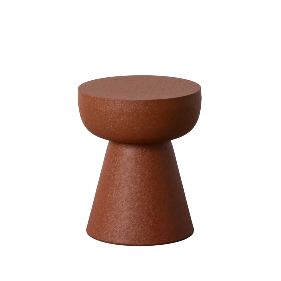 Mesita metálica mate color teja 34x34x40cm - Ixia - 617273IX - foto-transparente