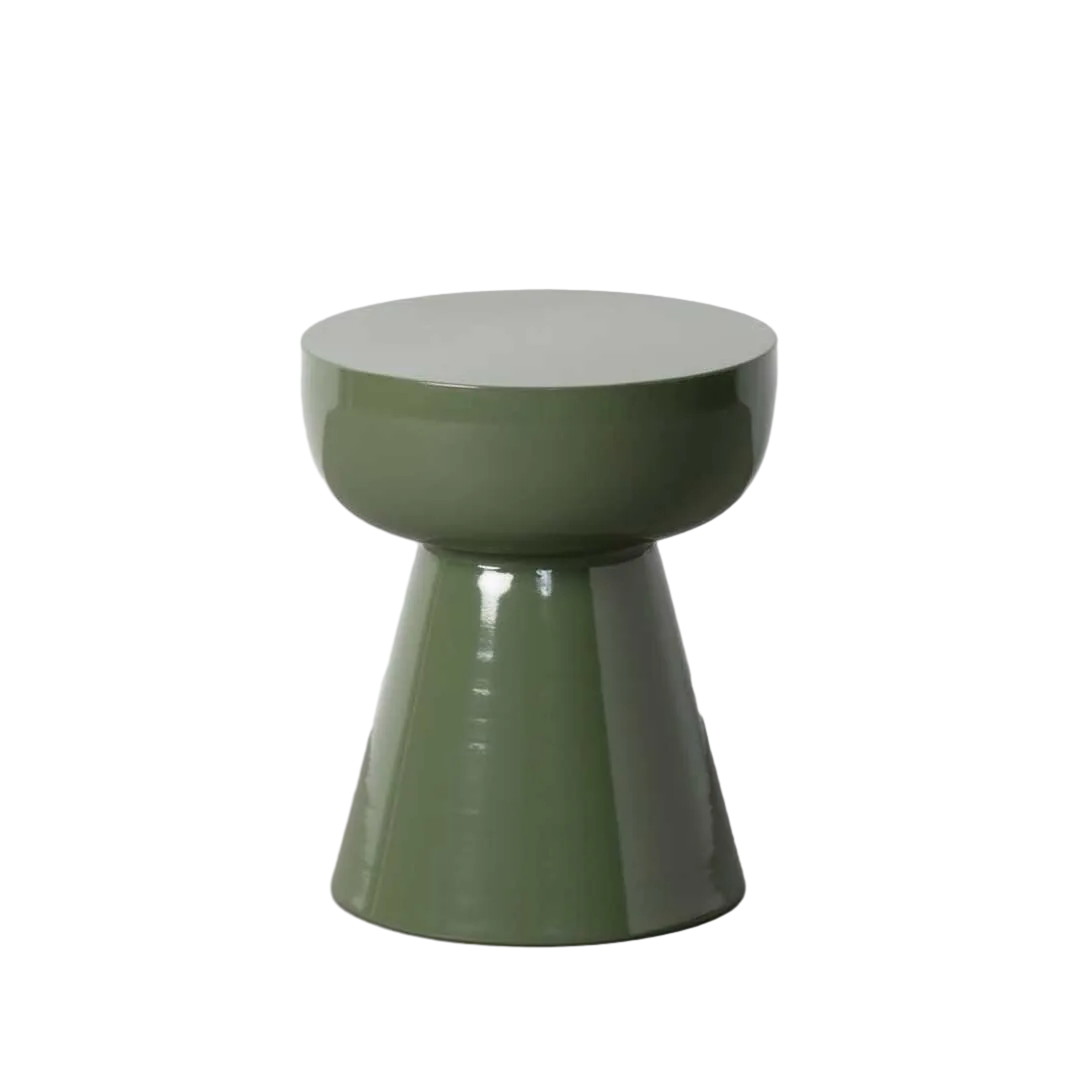 Mesita auxiliar verde de metal 34x34x40cm - Ixia - 617275IX - foto-transparente