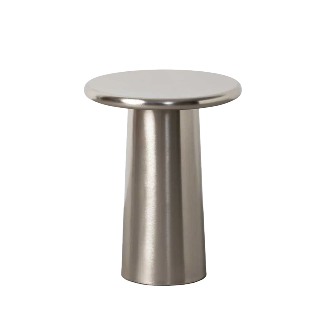 Mesita de metal color acero 38x38x49cm - Ixia - 617280IX - foto-transparente