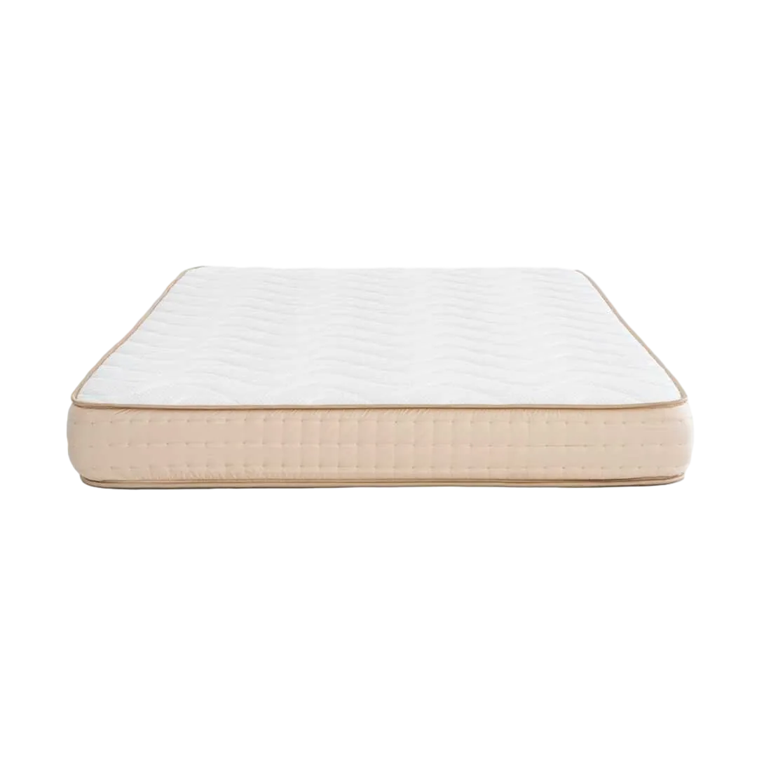 Colchón viscoelástico beige con acolchado stretch 150x190x23cm - Ixia - 618132IX - foto-transparente