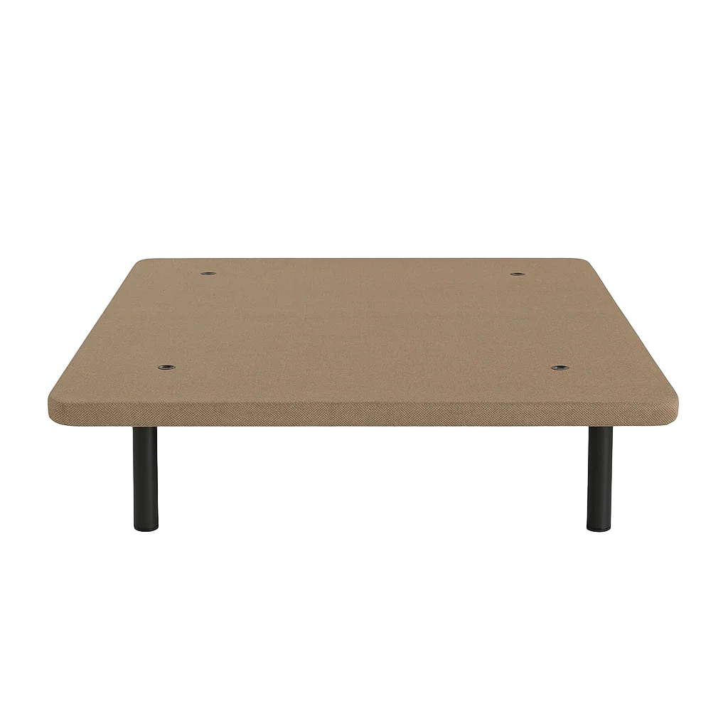Base tapizada beige con refuerzo transversal y tejido 3D transpirable 150x190x4cm - Ixia - 618140IX - foto-transparente
