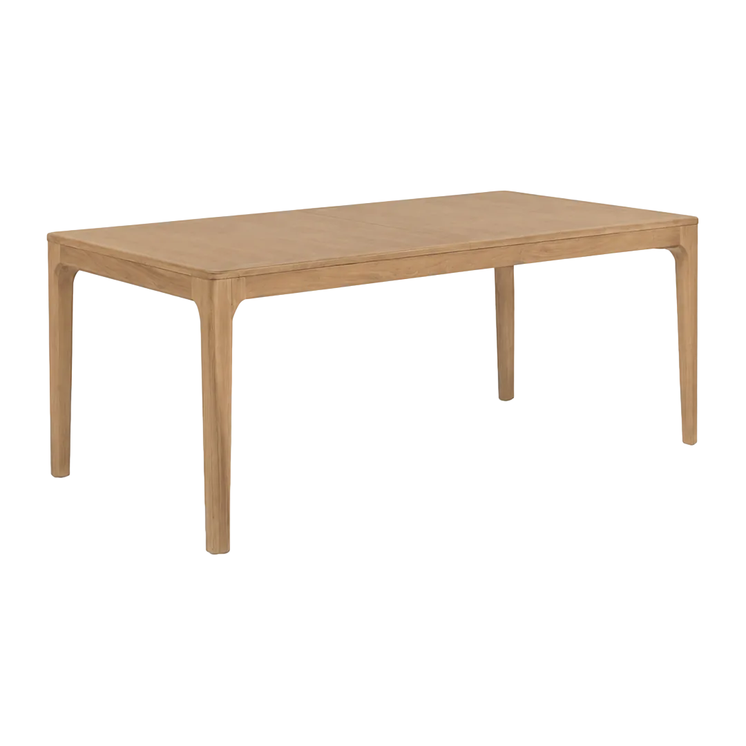 Mesa de comedor extensible Terra en teca maciza hecha a mano 180x77x95cm - Moycor - 6390801MYC - foto-transparente