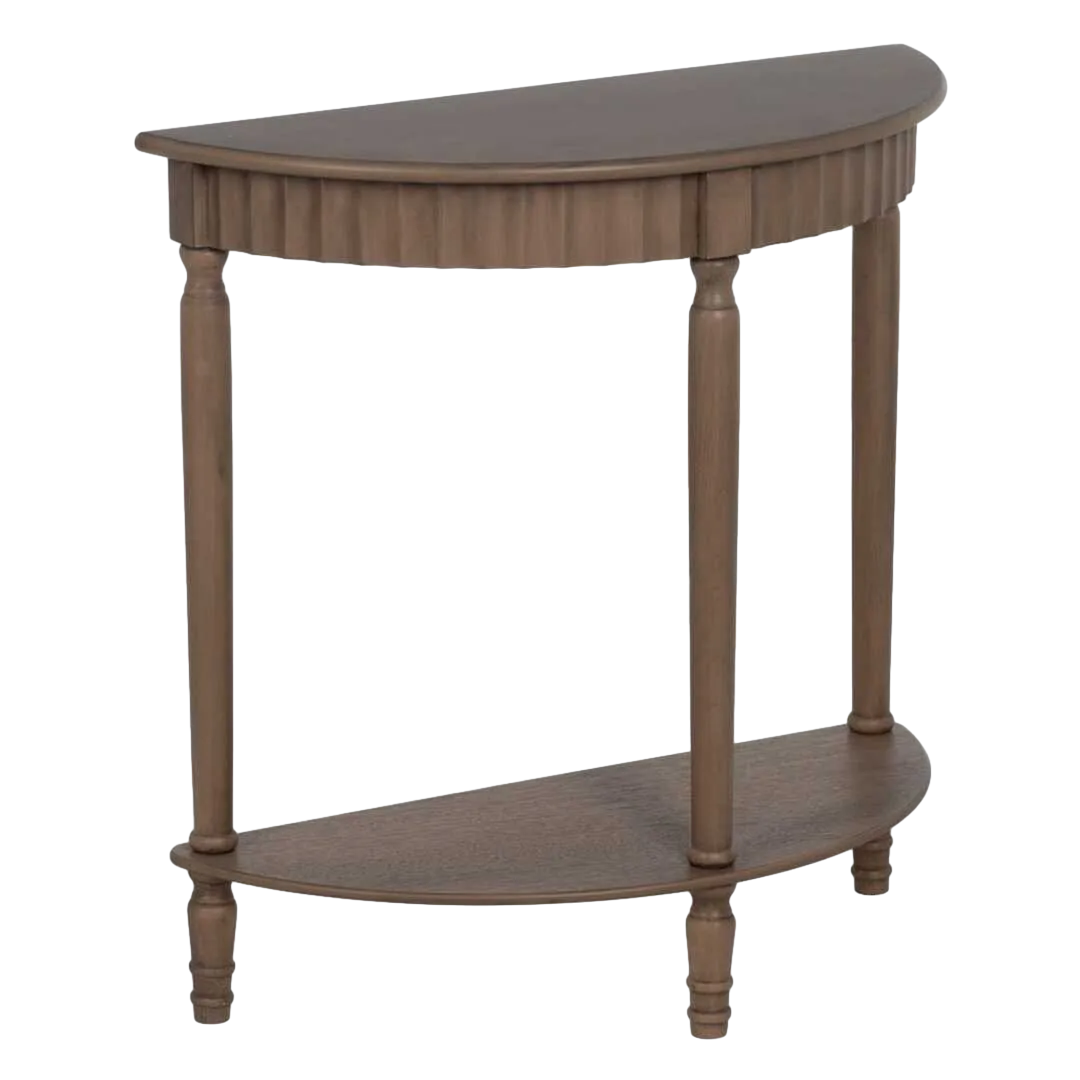 Consola marrón en DM y madera de pino 71x30x71cm - Ixia - 640420IX - foto-transparente