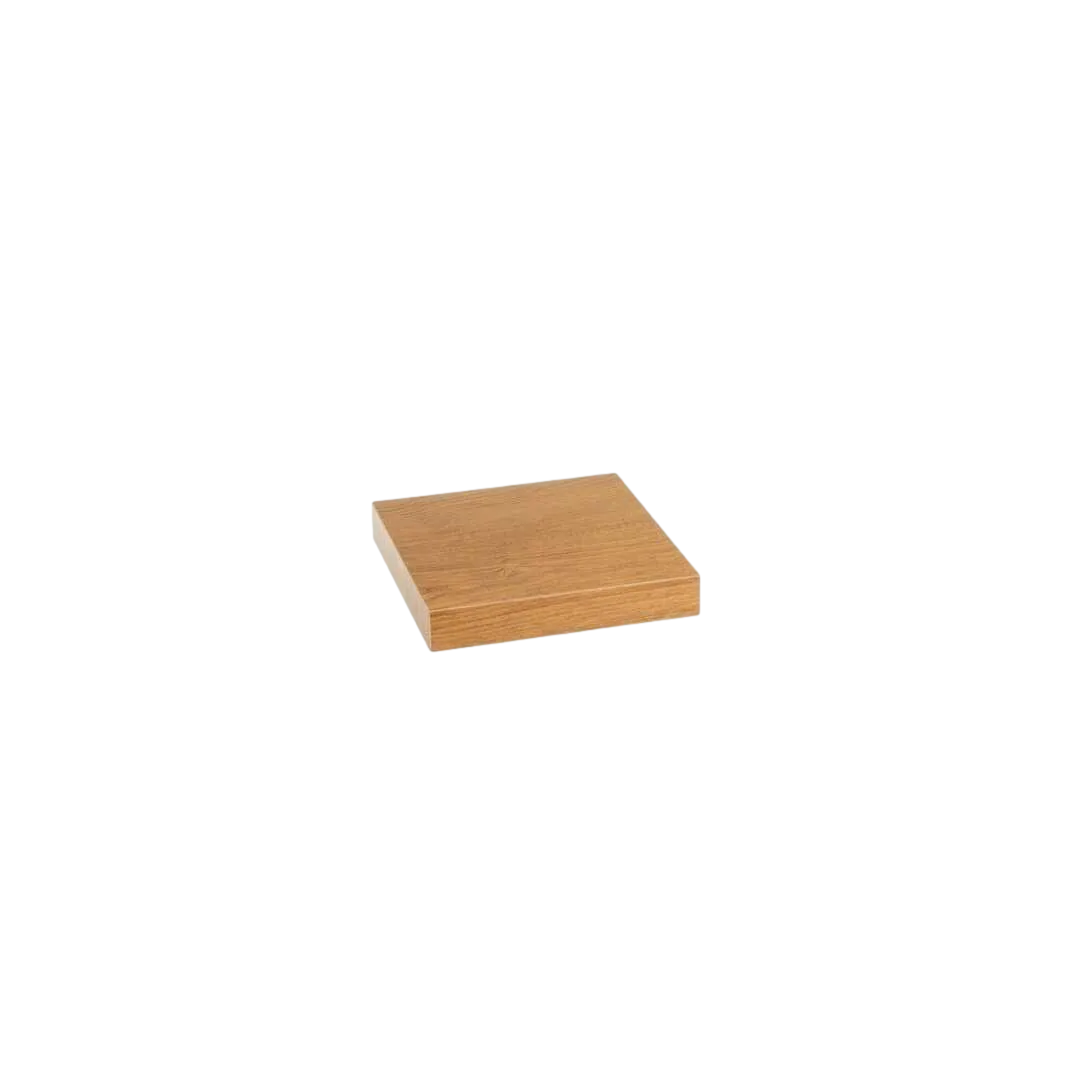 Estante de MDF laminado roble miel 24x24x4cm - Ixia - 807595IX - foto-transparente
