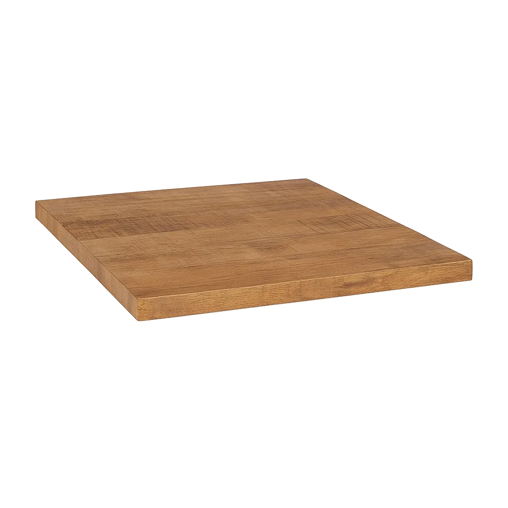 Tablero cuadrado para mesa en madera de mango con superficie irregular 70x70x3cm - Ixia - 611700IX - foto-transparente