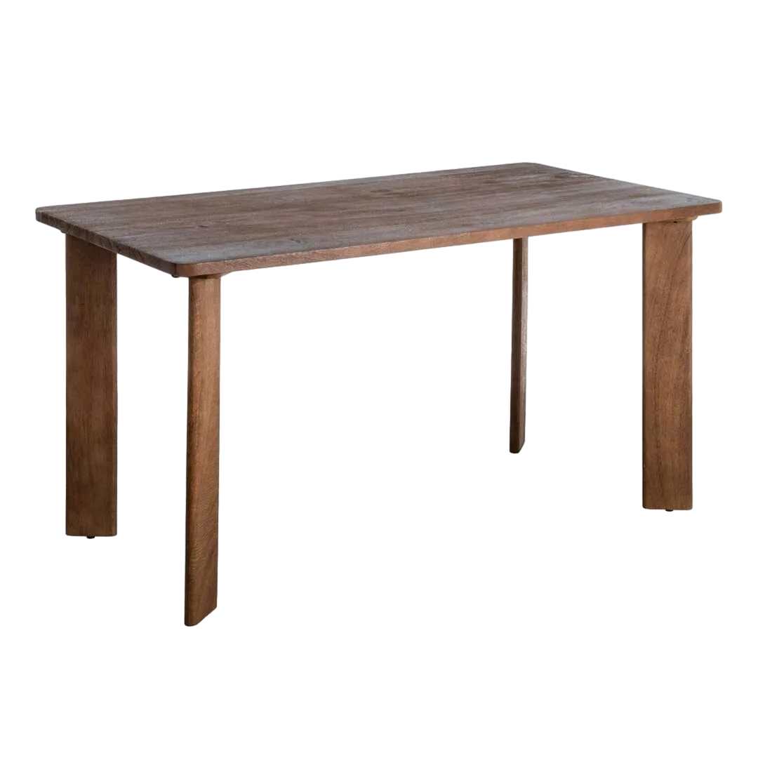 Mesa de madera de mango marrón 145x80x75cm - Ixia - 615807IX - foto-transparente