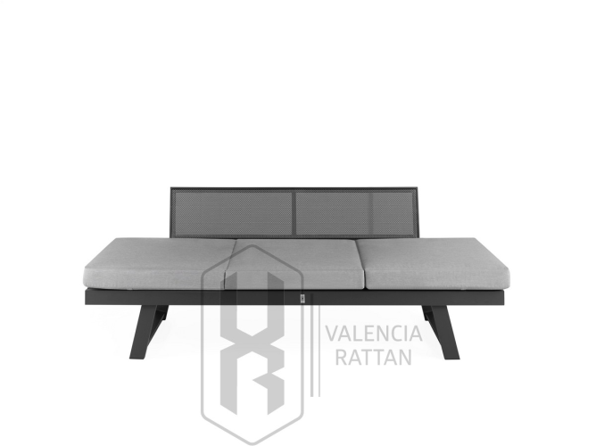 SOFÁ 3 PLZ – TUMBONA HOUSE BLANCO CON TAPICERÍA ÚNICA VALENCIARATTAN