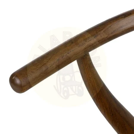 Silla para salón de madera de olmo con asiento de ratán altura 45.5cm marrón 56x48x78cm - Ixia - 105553IX - foto-secundaria-6