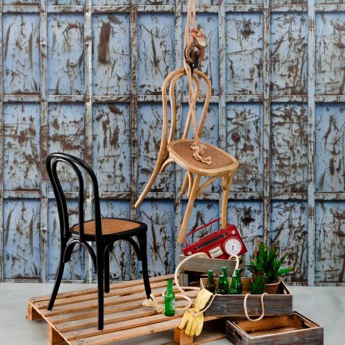 SILLA NATURAL MADERA DE OLMO 42 X 41 X 89 CM IXIA