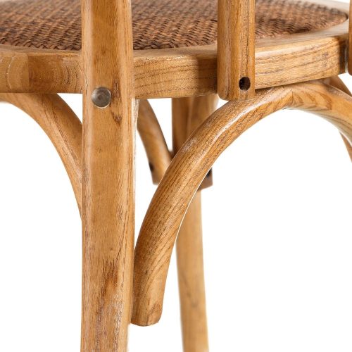 SILLA NATURAL MADERA DE OLMO 42 X 41 X 89 CM IXIA