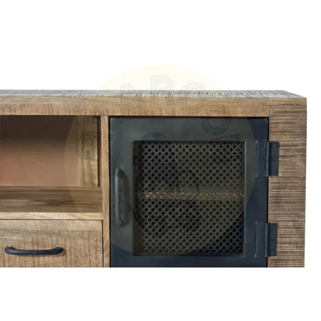 Mueble de TV Ireland en madera de mango y metal estilo rústico industrial 150x38x60cm - Giner y Colomer - 1060GYC - foto-secundaria-5