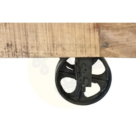 Mueble de TV Ireland en madera de mango y metal estilo rústico industrial 150x38x60cm - Giner y Colomer - 1060GYC - foto-secundaria-6