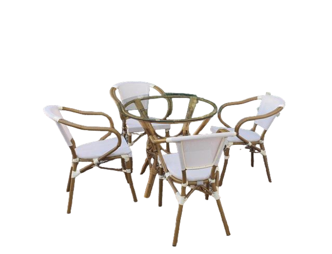 SILLON NEW GUARINA ALU/BAMBU VALENCIARATTAN