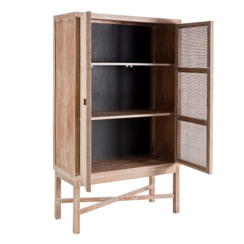 ARMARIO NATURAL LAVADO MADERA MINDI 100 X 40 X 165 CM IXIA