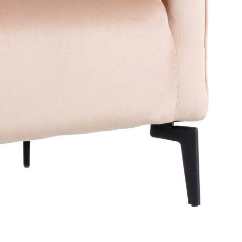 SILLÓN TERCIOPELO TEJIDO-METAL 72 X 62 X 77 CM IXIA