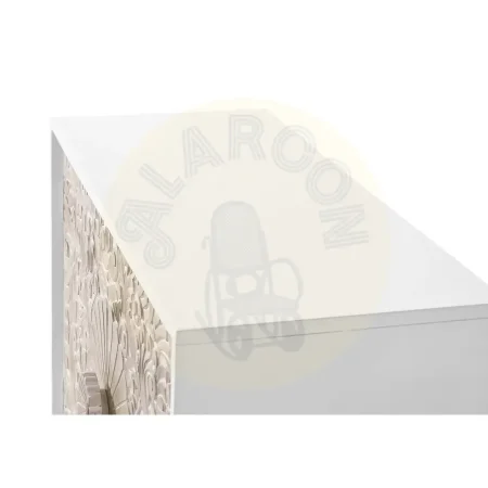 Consola Bali en madera de mango con 2 puertas y frontales tallados a mano y acabado artesanal 90x35x77cm - Giner y Colomer - 1081GYC - foto-secundaria-3