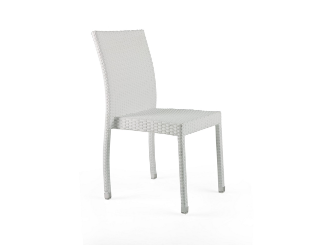 SILLA GEMA BLANCO VALENCIARATTAN