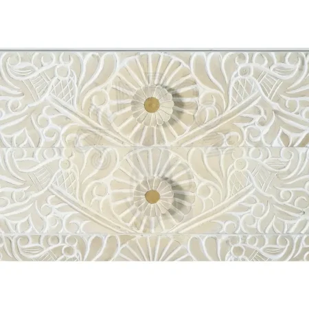 Cómoda Bali 6 cajones en madera de mango con frontales tallados a mano acabado natural diseño artesanal 170x40x80cm - Giner y Colomer - 1082GYC - foto-secundaria-4