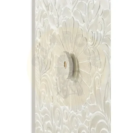 Armario Bali 2 puertas madera de mango con tallas a mano acabado natural 100x40x140cm - Giner y Colomer - 1084GYC - foto-secundaria-3