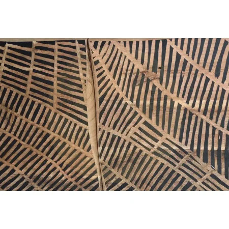 Aparador Yakarta 4 puertas madera de acacia color natural frontis tallados a mano patas de metal bisagras con cierre suave y seguro 200x40x90cm - Giner y Colomer - 1096GYC - foto-secundaria-3