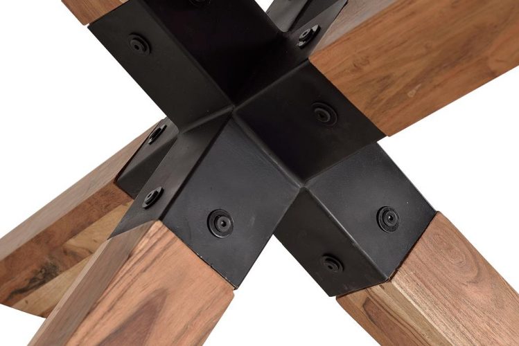 MESA DE COMEDOR EN MADERA DE ACACIA Y METAL GINER Y COLOMER