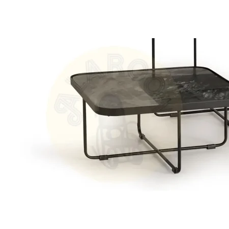 Set de 3 mesas auxiliares cuadradas Faro mármol y metal diseño modular Grande60cm.mediana60cm.pequeña60cmxGrande60cm.mediana60cm.pequeña60cmxGrande48cm.mediana38cm.pequeña28cm Grande 60. mediana 60. pequeña 60xGrande 60. mediana 60. pequeña 60xGrande 48. mediana 38. pequeña 28cm - Giner y Colomer - 1243GYC - foto-secundaria-4