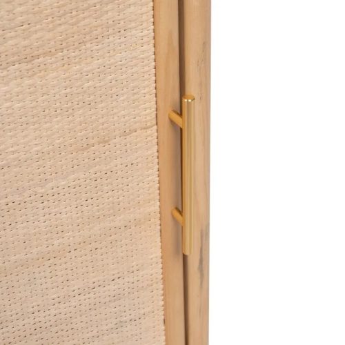 VITRINA NATURAL MADERA DM DECORACIÓN 47 X 34 X 170 CM IXIA