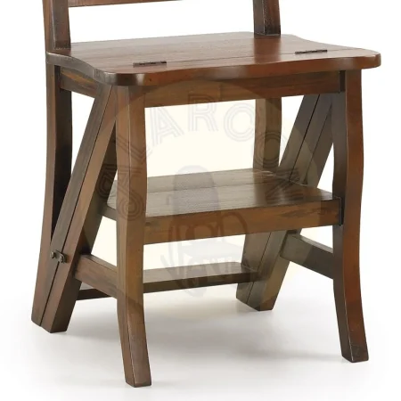 Silla escalera convertible de caoba artesanal 45x38x90cm - Moycor - 14033MYC - foto-secundaria-2