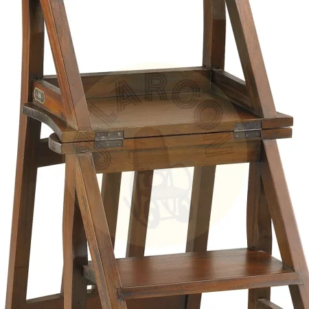 Silla escalera convertible de caoba artesanal 45x38x90cm - Moycor - 14033MYC - foto-secundaria-3