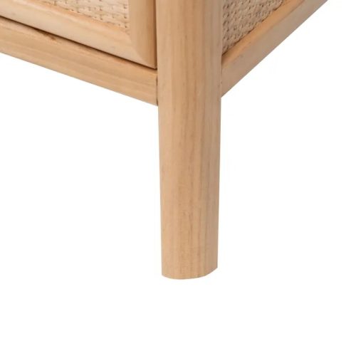 VITRINA NATURAL MADERA DM DECORACIÓN 47 X 34 X 170 CM IXIA