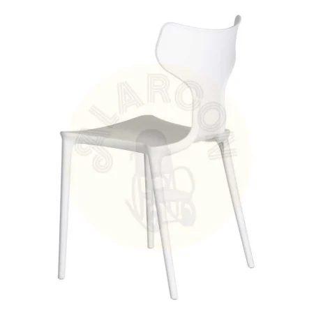 Silla apilable blanca en polipropileno uso doméstico y catering 47x41x83.50cm - Ixia - 152641IX - foto-secundaria-2