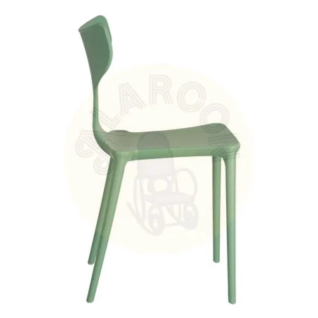 Silla apilable verde menta de polipropileno 47x41x83.50cm - Ixia - 152645IX - foto-secundaria-1