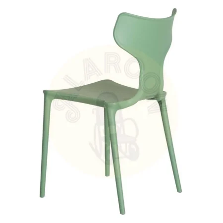 Silla apilable verde menta de polipropileno 47x41x83.50cm - Ixia - 152645IX - foto-secundaria-2