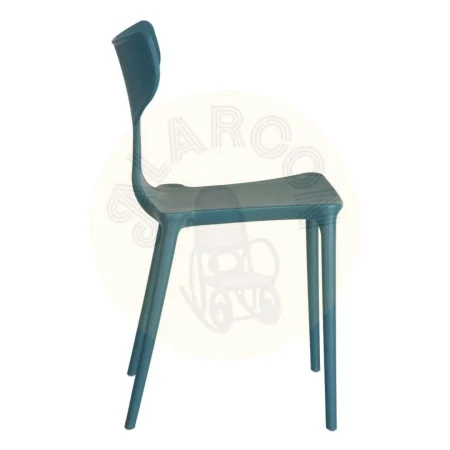 Silla apilable azul de polipropileno 47x41x83.50cm - Ixia - 152646IX - foto-secundaria-2