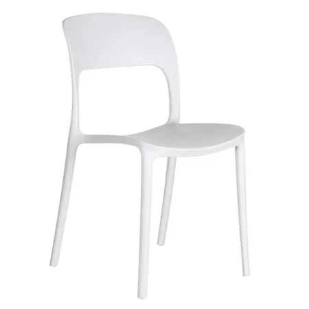Silla apilable blanca de polipropileno 43x43x83.20cm - Ixia - 152647IX - foto-blanco