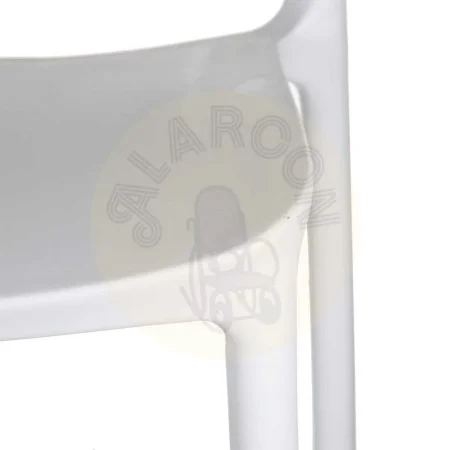 Silla apilable blanca de polipropileno 43x43x83.20cm - Ixia - 152647IX - foto-secundaria-3
