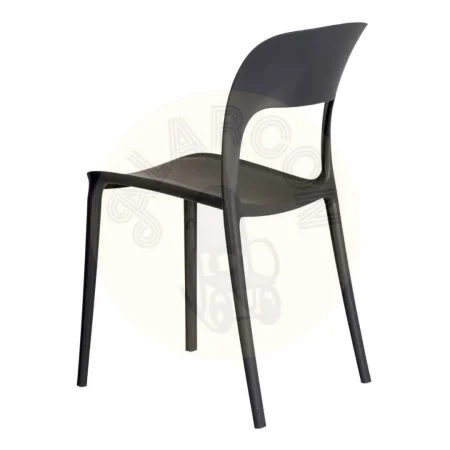 Silla apilable de polipropileno gris oscuro 43x43x83.20cm - Ixia - 152648IX - foto-secundaria-2