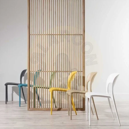 Silla apilable de polipropileno gris oscuro 43x43x83.20cm - Ixia - 152648IX - foto-secundaria-8