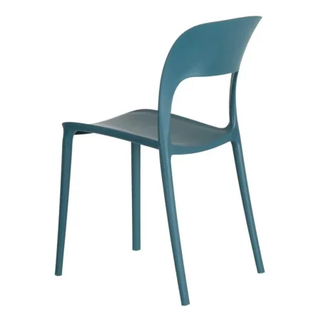 Silla apilable azul de polipropileno apta para exterior 43x43x83.20cm - Ixia - 152652IX - foto-blanco
