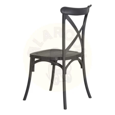 Silla apilable gris oscuro en polipropileno asiento 46cm homologada EN16139 48.50x43x91cm - Ixia - 152654IX - foto-secundaria-2