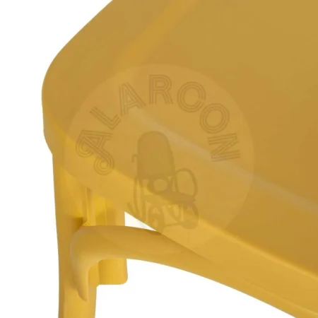 Silla apilable amarilla de polipropileno apta para exterior 48.50x43x91cm - Ixia - 152656IX - foto-secundaria-5