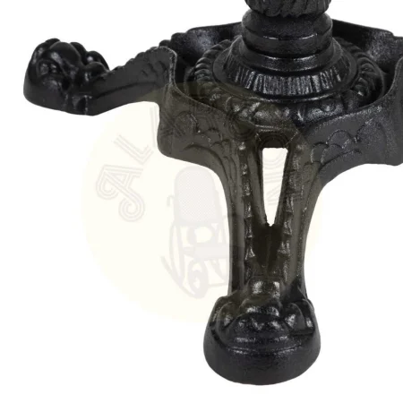 Mesa auxiliar blanca y negra en metal y mármol 70x70x71cm - Ixia - 153034IX - foto-secundaria-3
