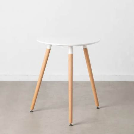 MESA COMEDOR BLANCO DM-MADERA 60 X 60 X 74 CM IXIA