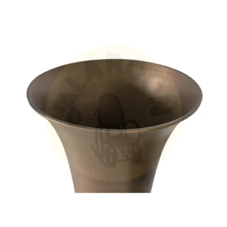 Set de 2 jarrones decorativos Kuvon en aluminio acabado bronce envejecido/ Grande 20. pequeño 25xGrande 20. pequeño 25xGrande 80. pequeño 62cm - Giner y Colomer - 2245GYC - foto-secundaria-2