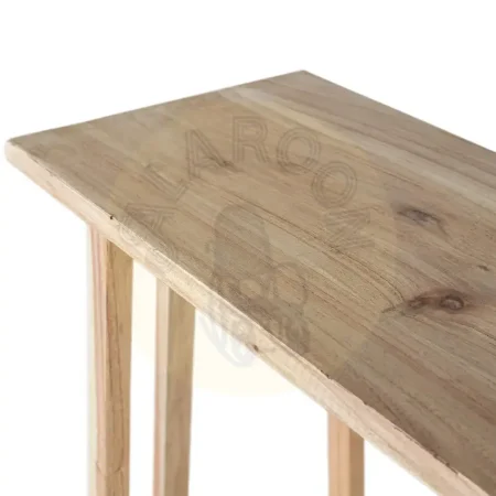 Consola Virelle en madera de mindi natural acabado mate diseño ligero ideal para recibidor 120x40x83cm - Giner y Colomer - 2367GYC - foto-secundaria-3