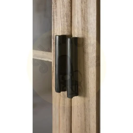 Vitrina Virelle madera de mindi estilo escandinavo 8 puertas 4 estantes acabado en barniz al agua mate 120x40x160cm - Giner y Colomer - 2368GYC - foto-secundaria-3